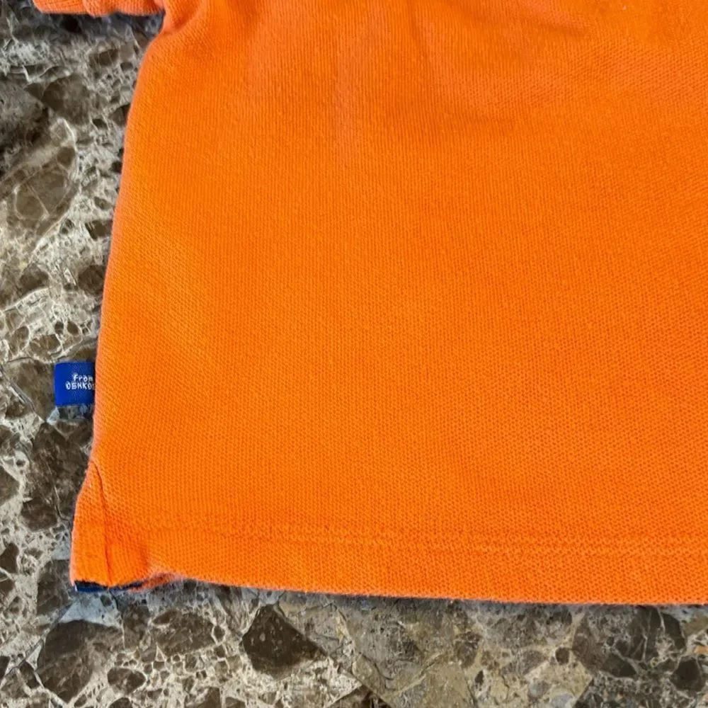 Oshkosh B’Gosh Genuine Kids Short Sleeve Orange Polo Shirt Size 12M 100% Cotton